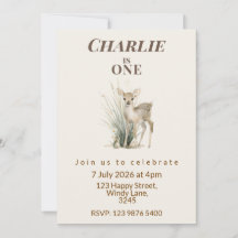Invitation pour le premier anniversaire du Cerf de