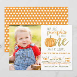 Invitation pour le premier anniversaire du citroui