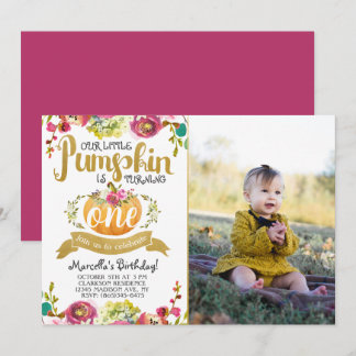 Invitation pour le premier anniversaire du petit C