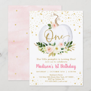 Invitation pour le premier anniversaire du petit C