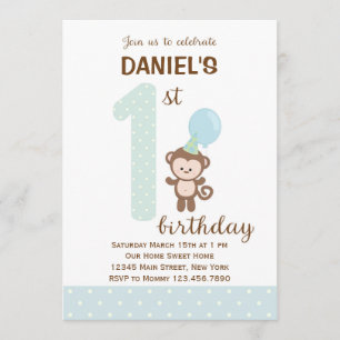 Invitation pour le premier anniversaire du petit s