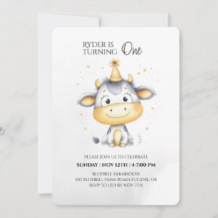Invitation pour le premier anniversaire d'un anima