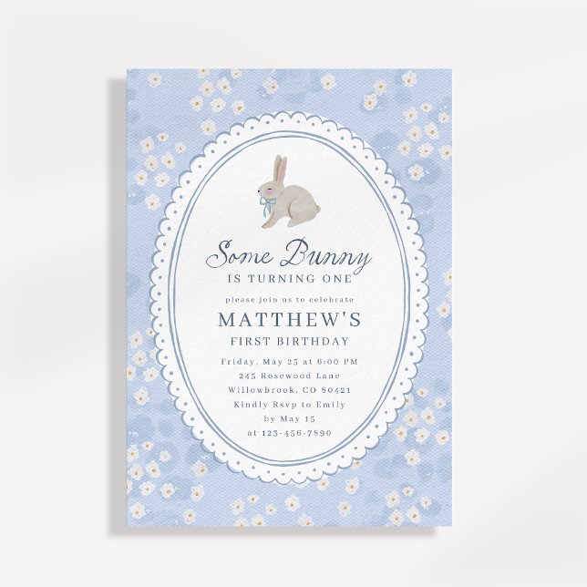 Invitation pour le premier anniversaire d'un bébé  (Créateur téléchargé)