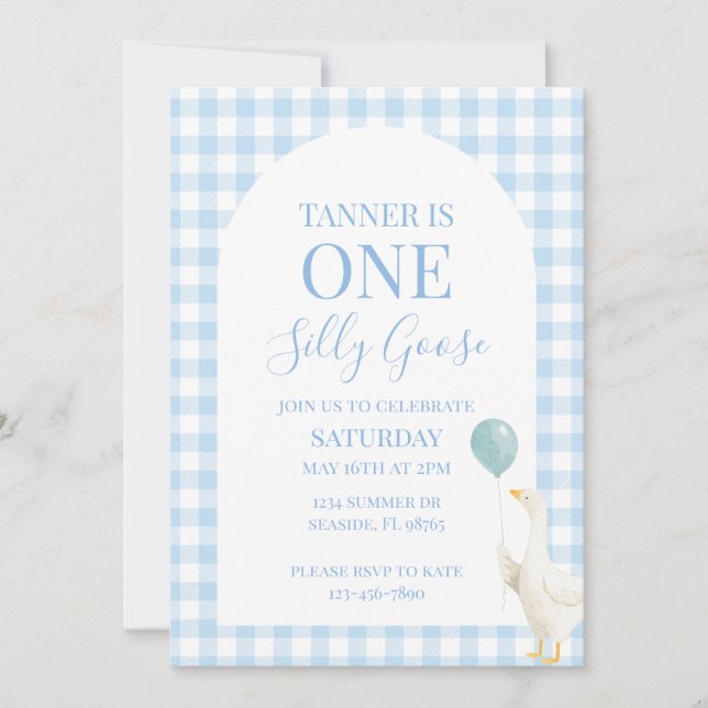 Invitation pour le premier anniversaire d'une peti (Devant)