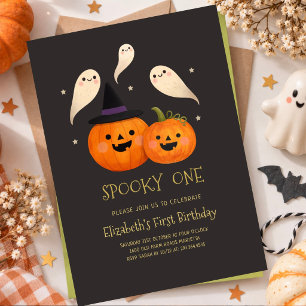 Invitation pour le premier anniversaire Halloween