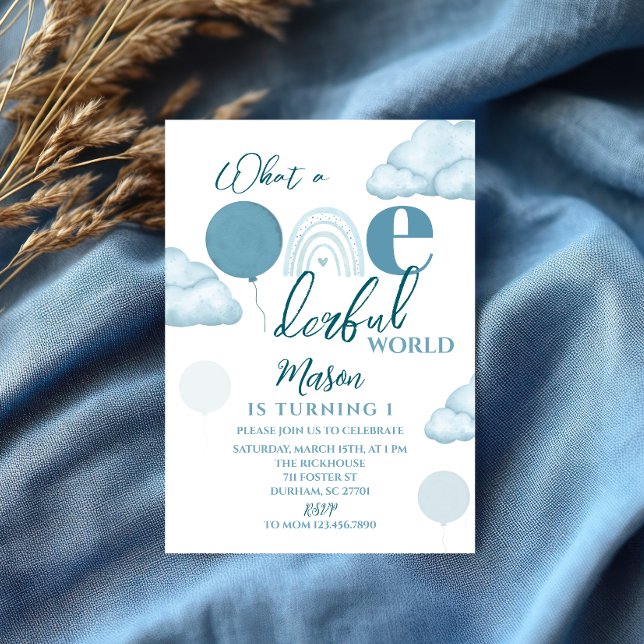 Invitation pour le premier anniversaire : Monde Me (Créateur téléchargé)