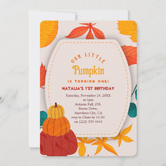 Invitation pour le premier anniversaire sur le thè