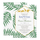 Invitation pour le safari de la jungle de baptême