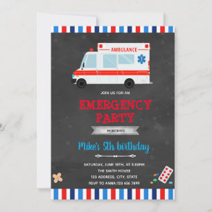 Invitation pour le transport d'urgence en ambulanc