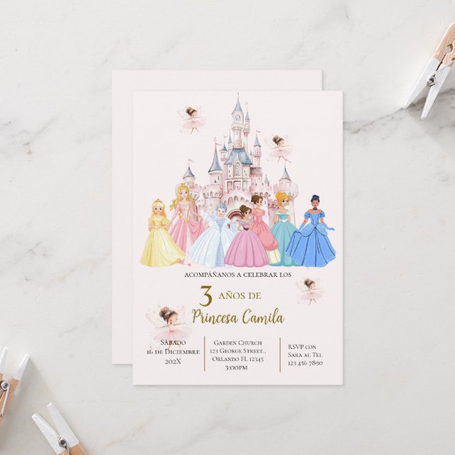 Invitation pour le troisième anniversaire de la pr (Devant/Arrière en situation)