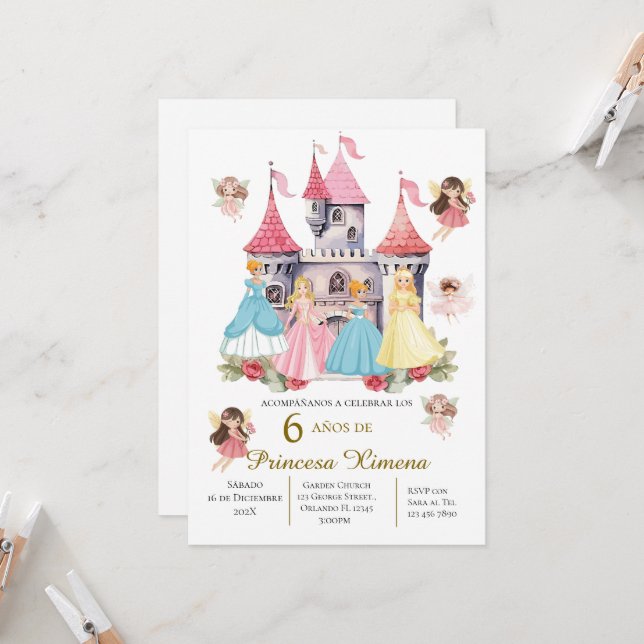Invitation pour le troisième anniversaire de la pr (Devant/Arrière en situation)