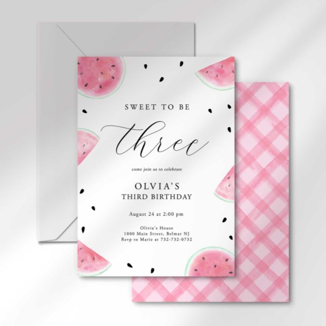 Invitation pour le troisième anniversaire de Sweet (Créateur téléchargé)