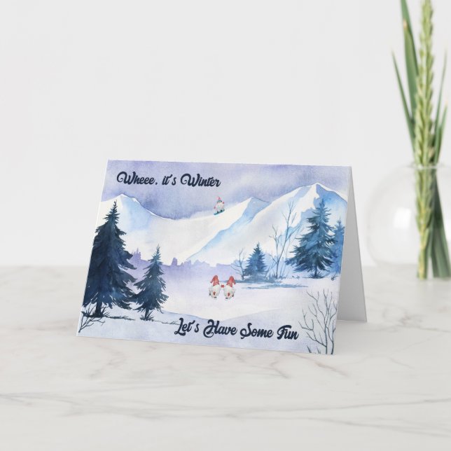 Invitation pour le week-end de snowboard et de pat (Devant)