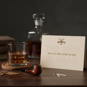 Invitation pour l'enterrement de vie de garçon du