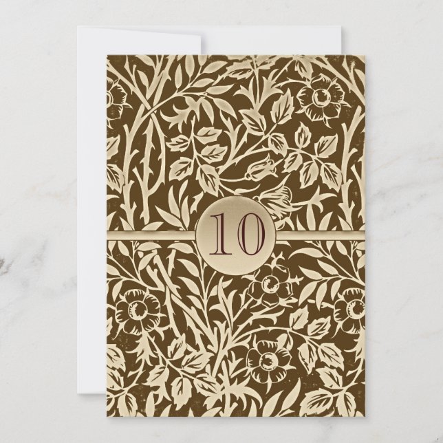 Invitation pour les 10 ans d'anniversaire design v (Devant)