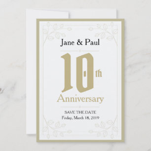 Invitation pour les 10 ans de Design Floral