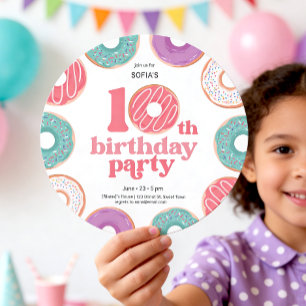 Invitation pour les 10 ans de la Fille de la Fête 