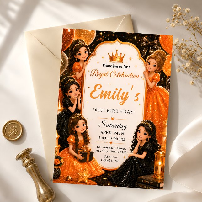Invitation pour les 10 ans de la Princesse Royale (Créateur téléchargé)