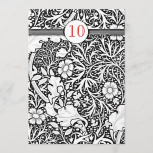 Invitation pour les 10 ans de mariage en damassé n