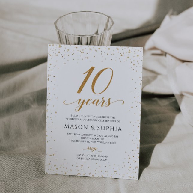 Invitation pour les 10 ans de mariage - GAC24d (Créateur téléchargé)