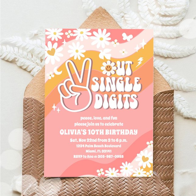 Invitation pour les 10 ans de Retro Groovy (Créateur téléchargé)