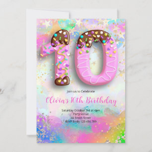 Invitation pour les 10 ans des filles