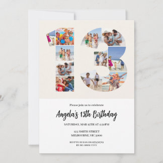 Invitation pour les 13 ans - Numéro 13