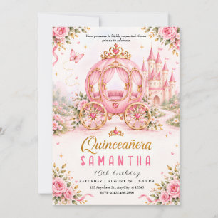 Invitation pour les 16 ans de Quinceañera