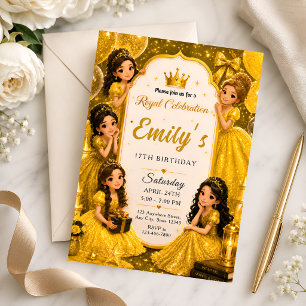 Invitation pour les 17 ans de la Princesse Royale