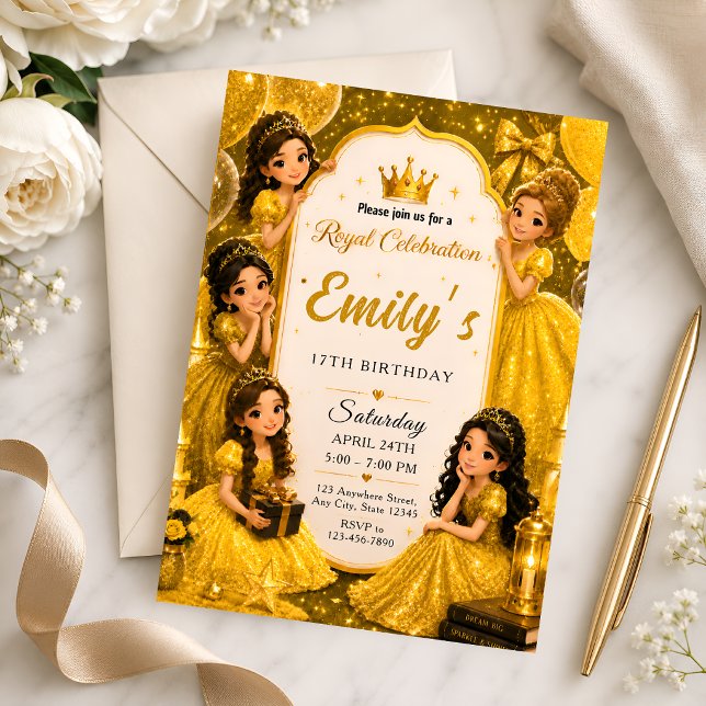 Invitation pour les 17 ans de la Princesse Royale (Créateur téléchargé)