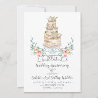 Invitation pour les 20 ans de mariage