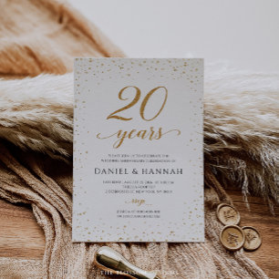 Invitation pour les 20 ans de mariage - GAC24c