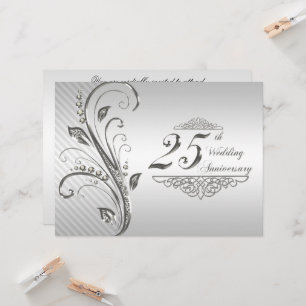 Invitation pour les 25 ans de mariage