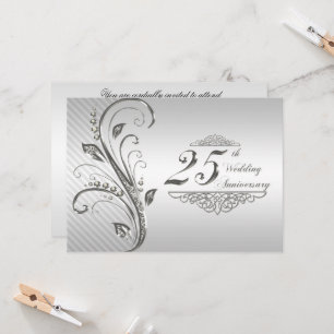 Invitation pour les 25 ans de mariage