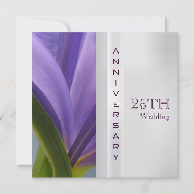 Invitation pour les 25 ans de mariage (Devant)