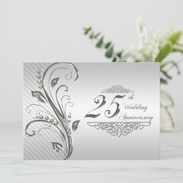 Invitation pour les 25 ans de mariage (Debout devant)