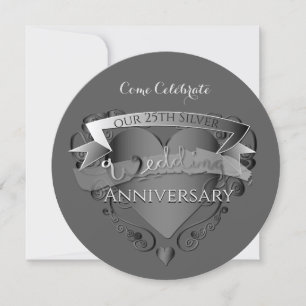Invitation pour les 25 ans de mariage