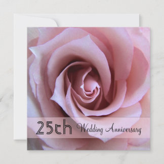 Invitation pour les 25 ans de mariage Rose Esperan