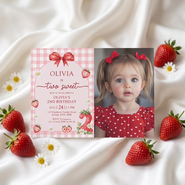 Invitation pour les 2 ans de Bow Berry Two Sweet G (Créateur téléchargé)