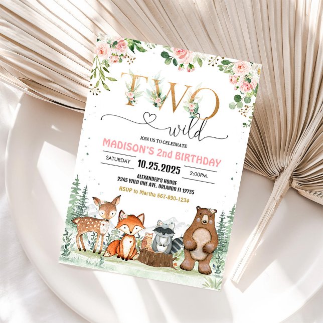 Invitation pour les 2 ans de Deux Petites Filles d (Créateur téléchargé)