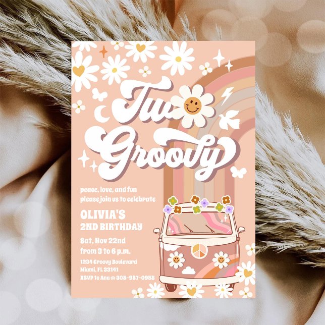 Invitation pour les 2 ans de Retro Groovy (Créateur téléchargé)