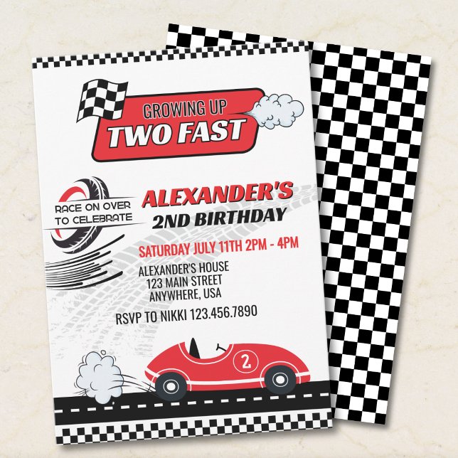 Invitation pour les 2 ans de Two Fast Racing (Créateur téléchargé)