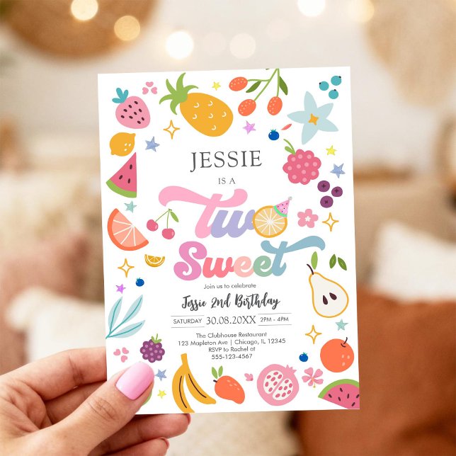 Invitation pour les 2 ans de Two Sweet Fruit (Créateur téléchargé)