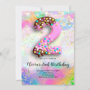 Invitation pour les 2 ans des filles