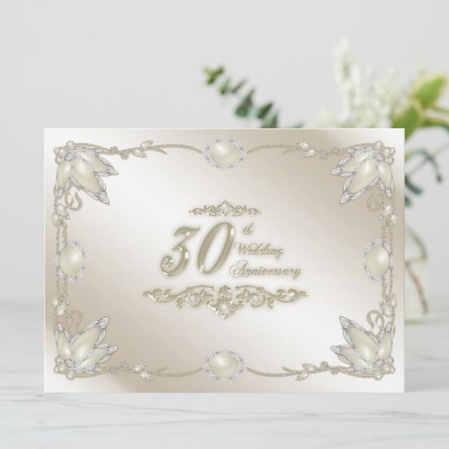 Invitation pour les 30 ans de mariage (Debout devant)