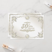 Invitation pour les 30 ans de mariage