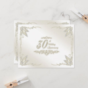 Invitation pour les 30 ans de mariage
