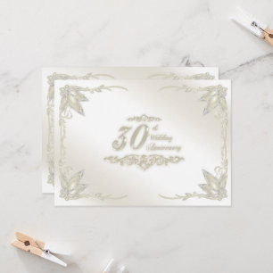 Invitation pour les 30 ans de mariage