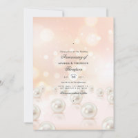Invitation pour les 30 ans de mariage de noces de