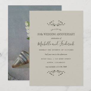 Invitation pour les 30 ans de mariage de noces de 
